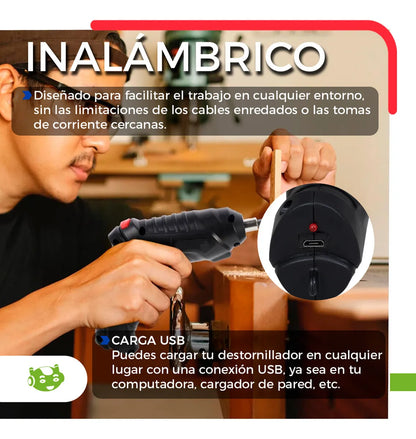 Destornillador x46 Piezas Recargable